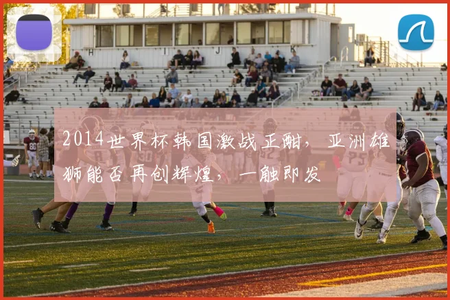 2014世界杯韩国激战正酣，亚洲雄狮能否再创辉煌，一触即发